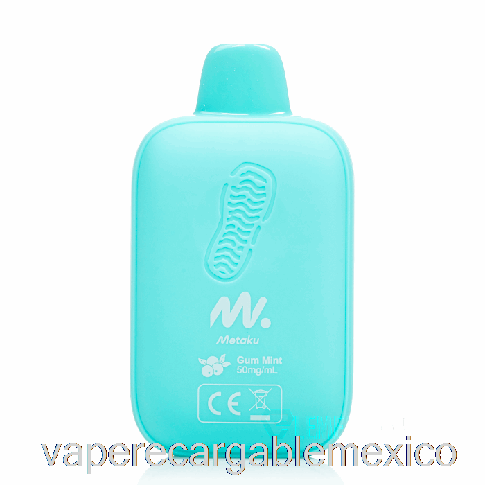 Vape Recargable Metaku Moonwalk 9000 Chicle Desechable Menta